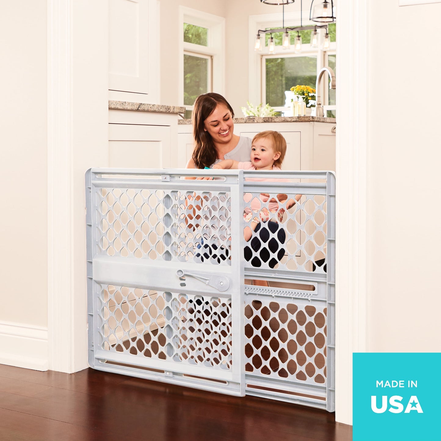 VERI NICE Supergate Explorer Baby Gate - 26 to 42 Inches Wide and Stands 26 Inches Tall