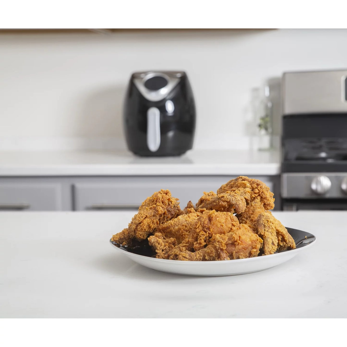 VERIS NICE XL 3.7 QT Digital Air Fryer Cooker with 7 Smart Programs ,Preheat & Shake Remind , LED Touch Screen Oil-Less Non-Stick Coated Basket ,Timer Counter Top , Healthy Kitchen Safe Frying Statio