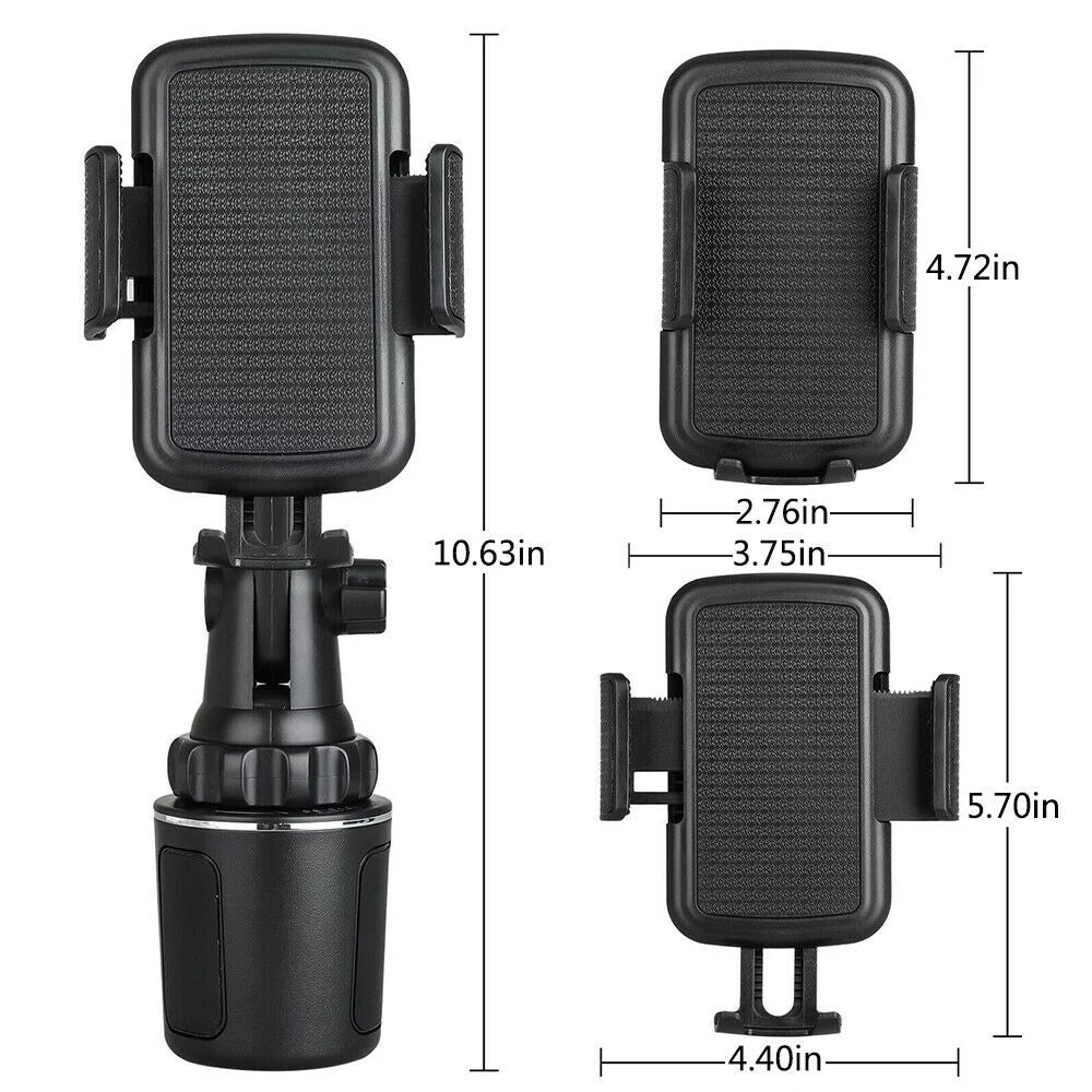 VERI COOL Car Phone Holder Mount, Phone Mount for Car Universal 360 Adjustable Phone Holder , Car Cup Holder for All Smartphones