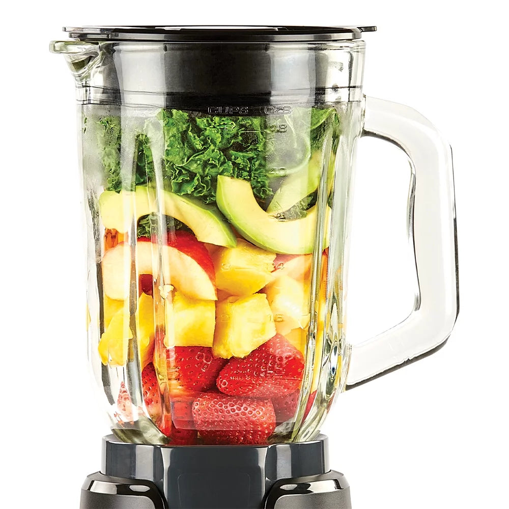 VERI FRESH “Boost Blender Plus™ 4 Speed, 800 Watts, 48-Oz Glass Jar, Black