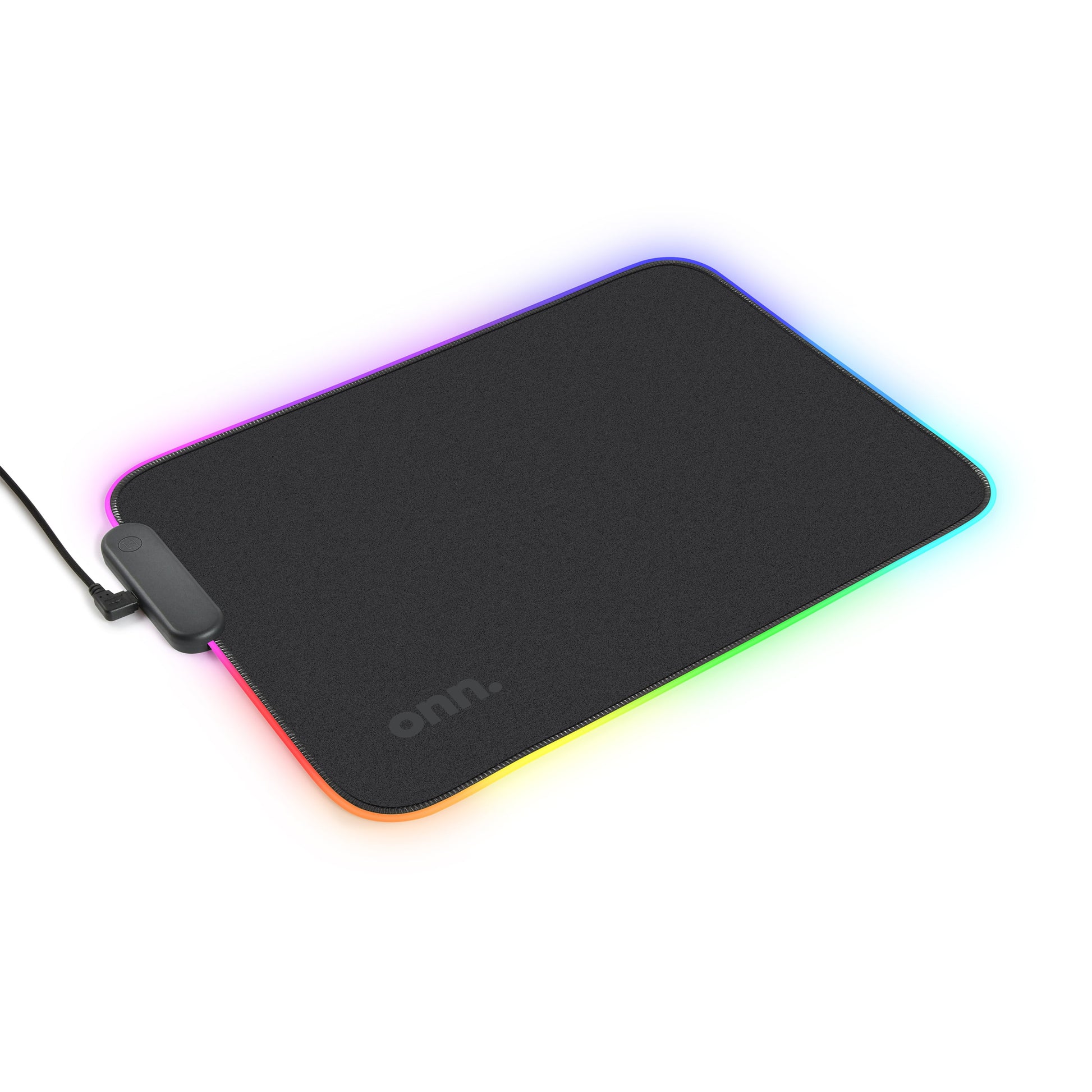 VERY SMART USB Gaming LED Mouse Pad with 7 Static Light Modes and 3 Dynamic Modes, Non-Slip Rubber Base, Black
